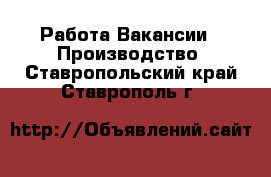 Работа Вакансии - Производство. Ставропольский край,Ставрополь г.